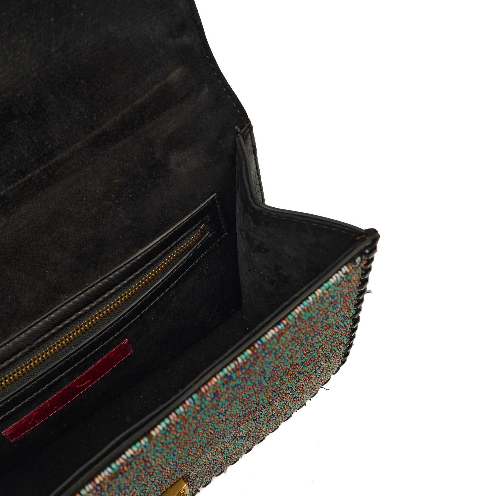 Valentino Shoulder Bag Glam Lock - Medium in Black, Calfskin