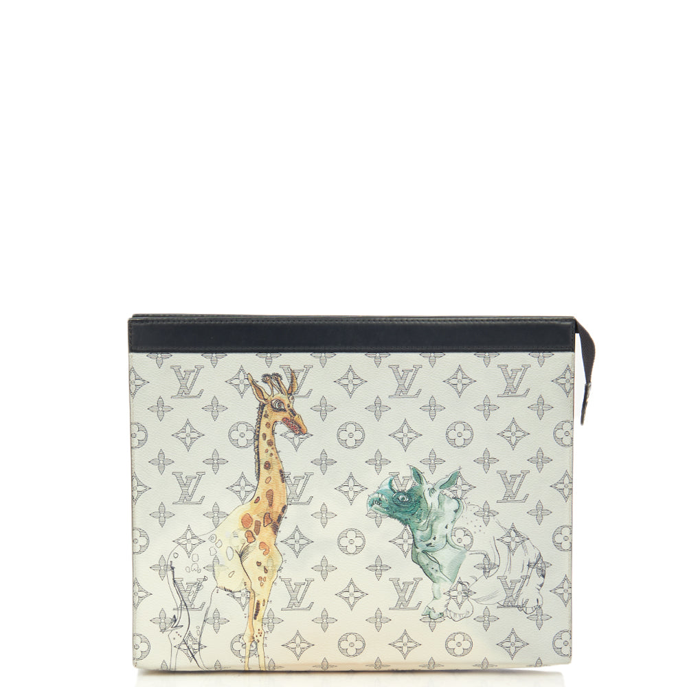 Louis Vuitton Savane Pochette Voyage MM in Multi, Leather
