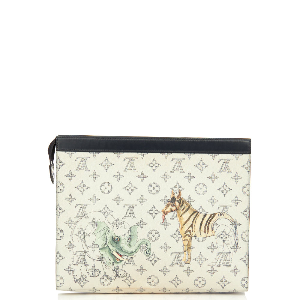 Louis Vuitton Savane Pochette Voyage MM in Multi, Leather