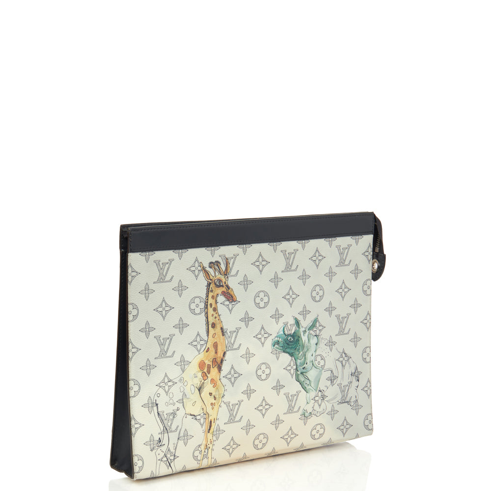 Louis Vuitton Savane Pochette Voyage MM in Multi, Leather