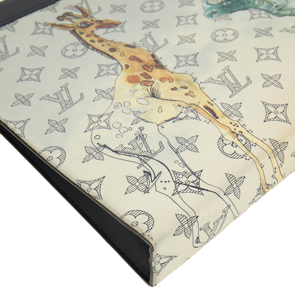 Louis Vuitton Savane Pochette Voyage MM in Multi, Leather