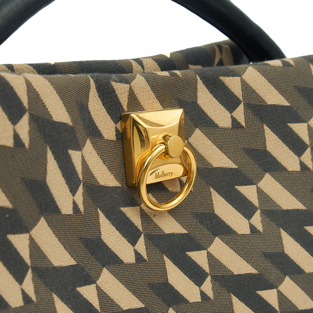 Mulberry Tote Iris - Small in Print, Canvas