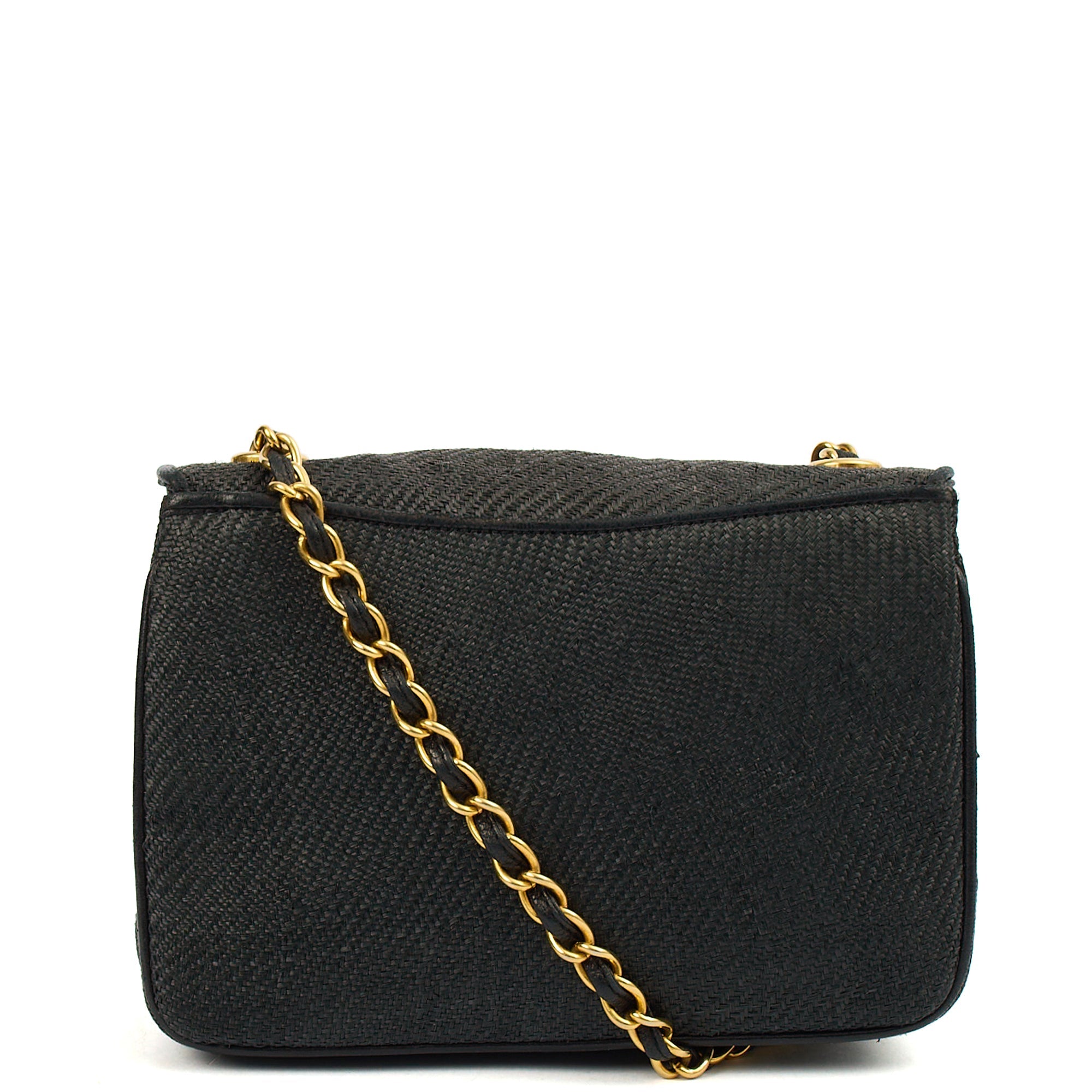 Chanel Cross Body Vintage Flap Bag  in Black, Other