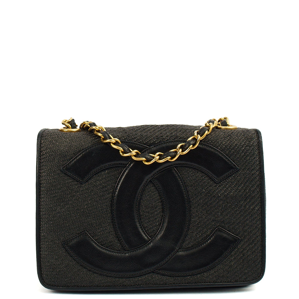Chanel Cross Body Vintage Flap Bag  in Black, Other