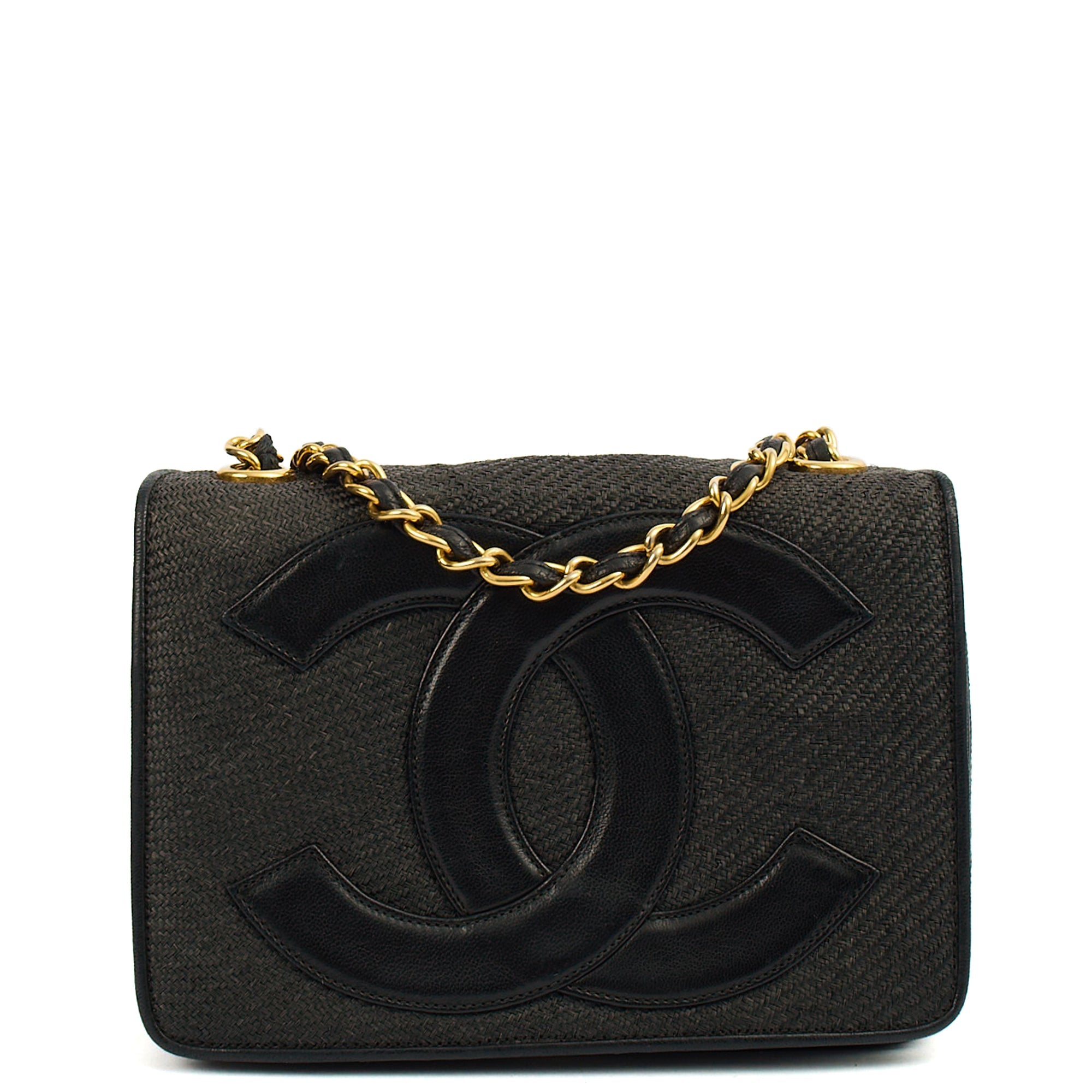 Chanel Cross Body Vintage Flap Bag  in Black, Other