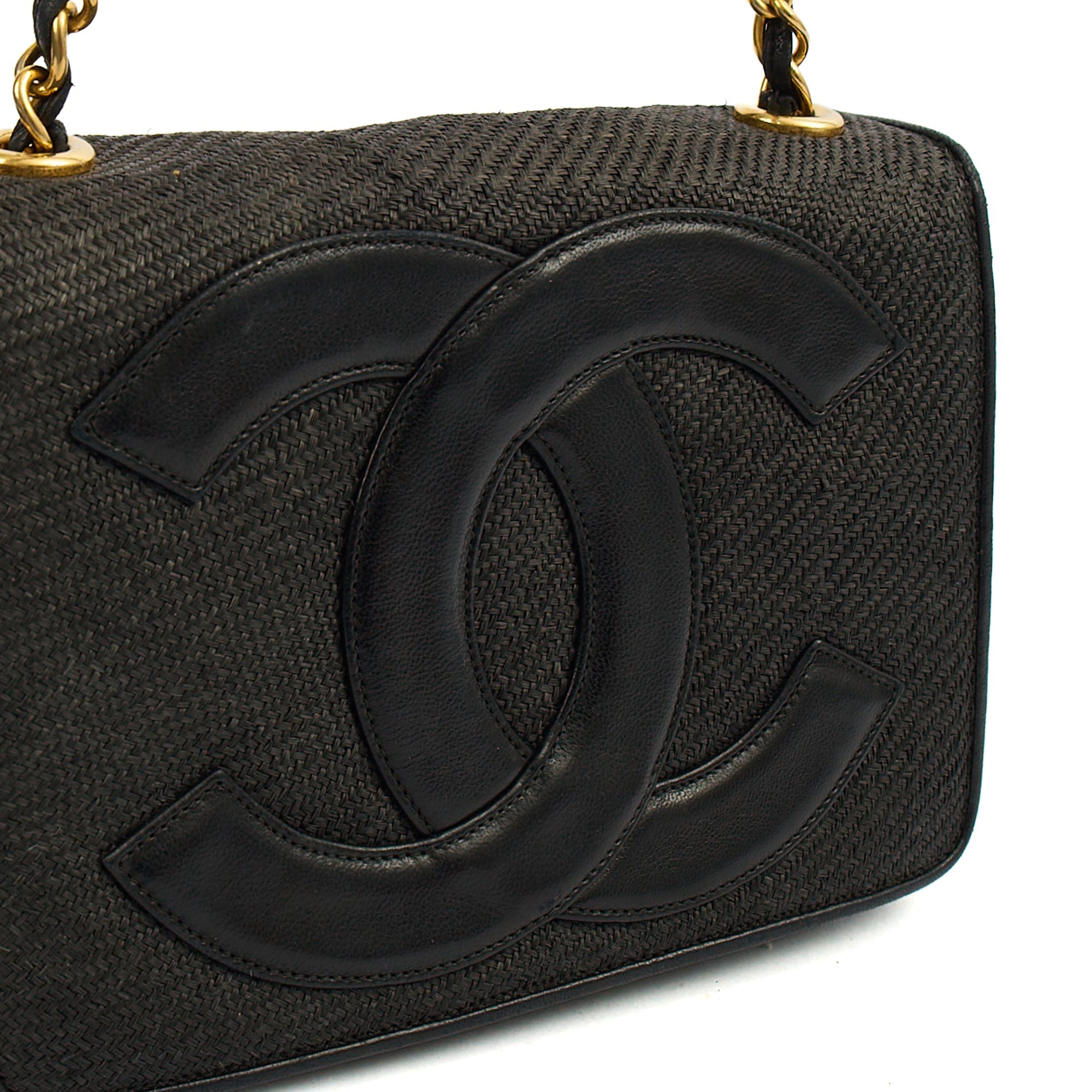Chanel Cross Body Vintage Flap Bag  in Black, Other