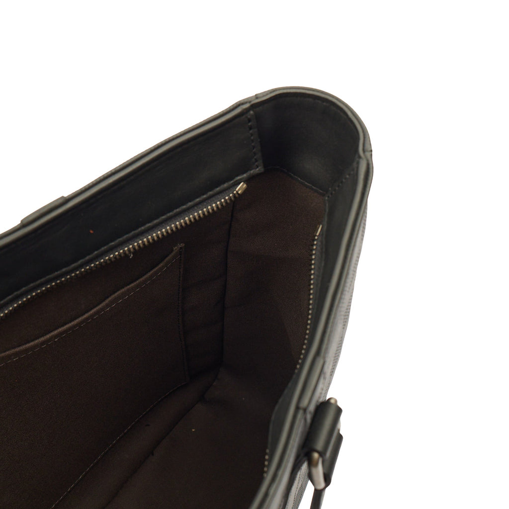 Louis Vuitton Tote Tadao  in Damier Carbon, Calfskin Leather