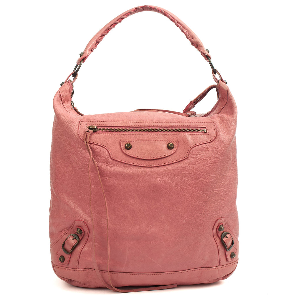 Balenciaga Shoulder Bag Classic Day Hobo in Pink, Leather