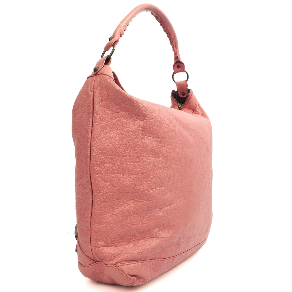Balenciaga Shoulder Bag Classic Day Hobo in Pink, Leather