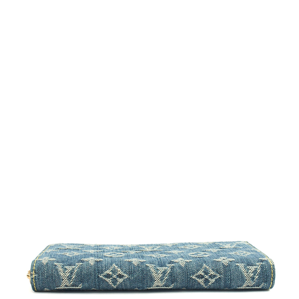 Louis Vuitton Wallet Zippy Wallet in Denim, Canvas