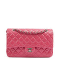 Chanel Shoulder Bag Classic Double Flap - Medium in Pink, Patent Leather