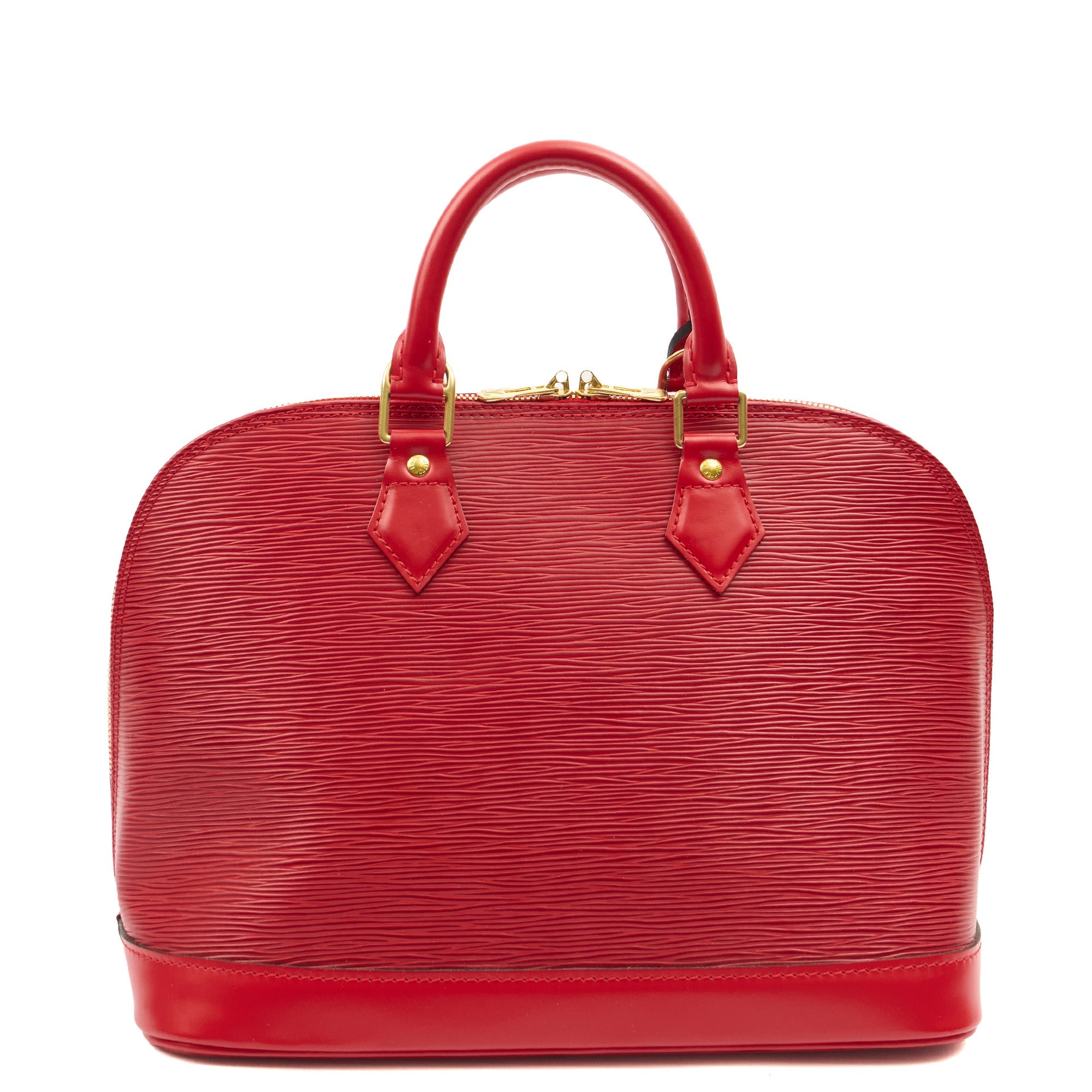 Louis Vuitton Tote Alma MM in Red, Epi Leather