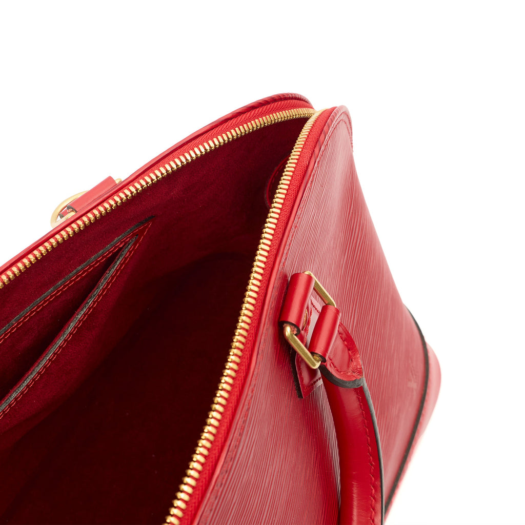 Louis Vuitton Tote Alma MM in Red, Epi Leather