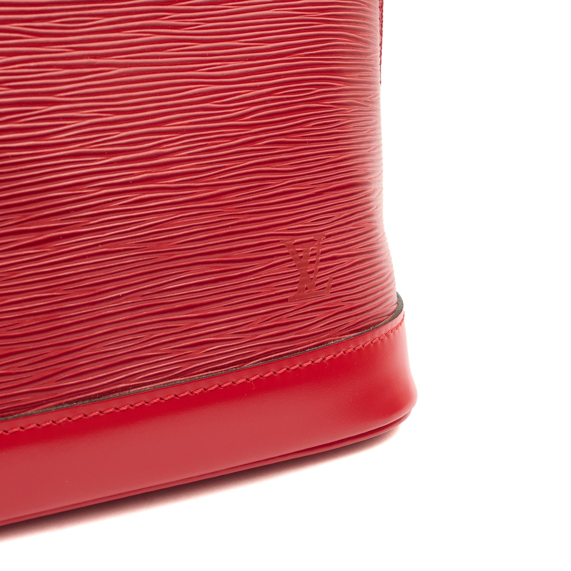 Louis Vuitton Tote Alma MM in Red, Epi Leather