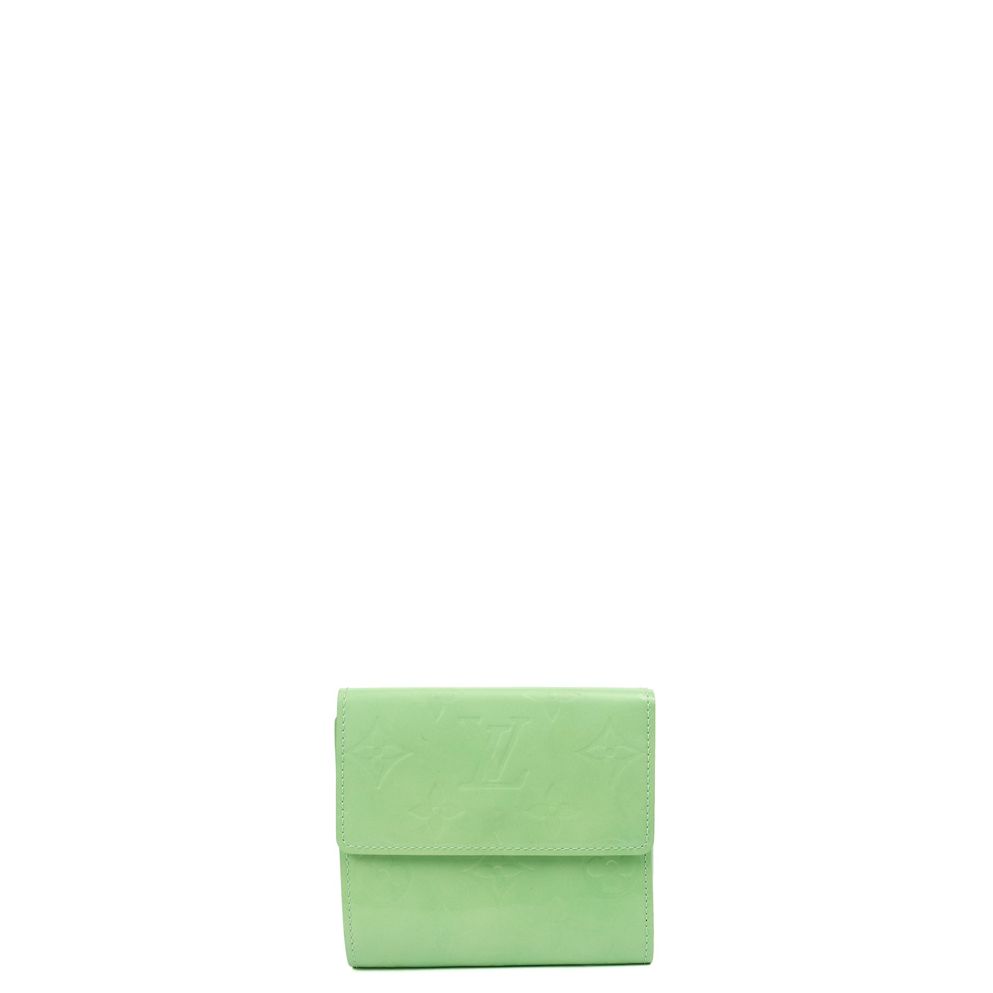 Louis Vuitton Wallet Wallet in Green, Patent Leather