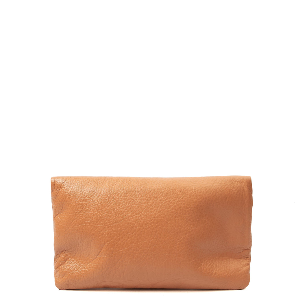 Mulberry Clutch Postman's Lock Clutch in Orange, Calfskin Leather