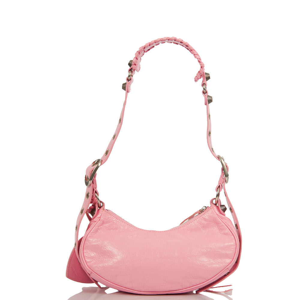 Balenciaga Shoulder Bag Le Cagole XS in Pink, Leather