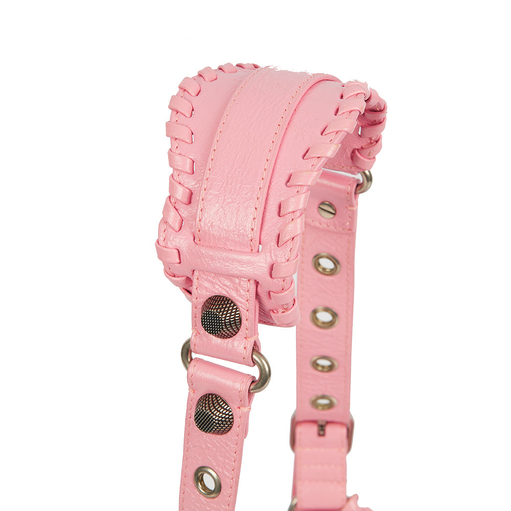 Balenciaga Shoulder Bag Le Cagole XS in Pink, Leather