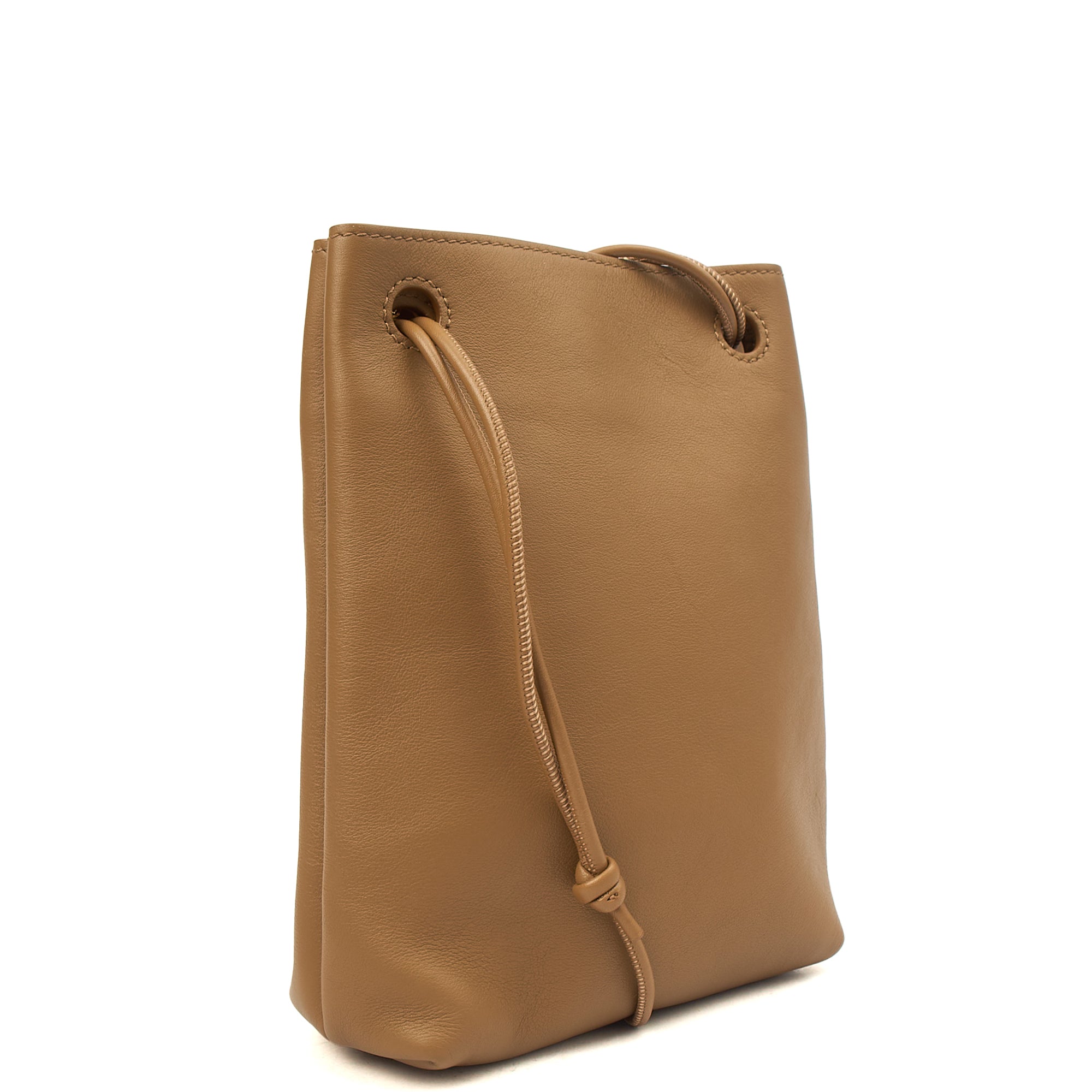 Loewe Cross Body T Pouch in Brown, Leather