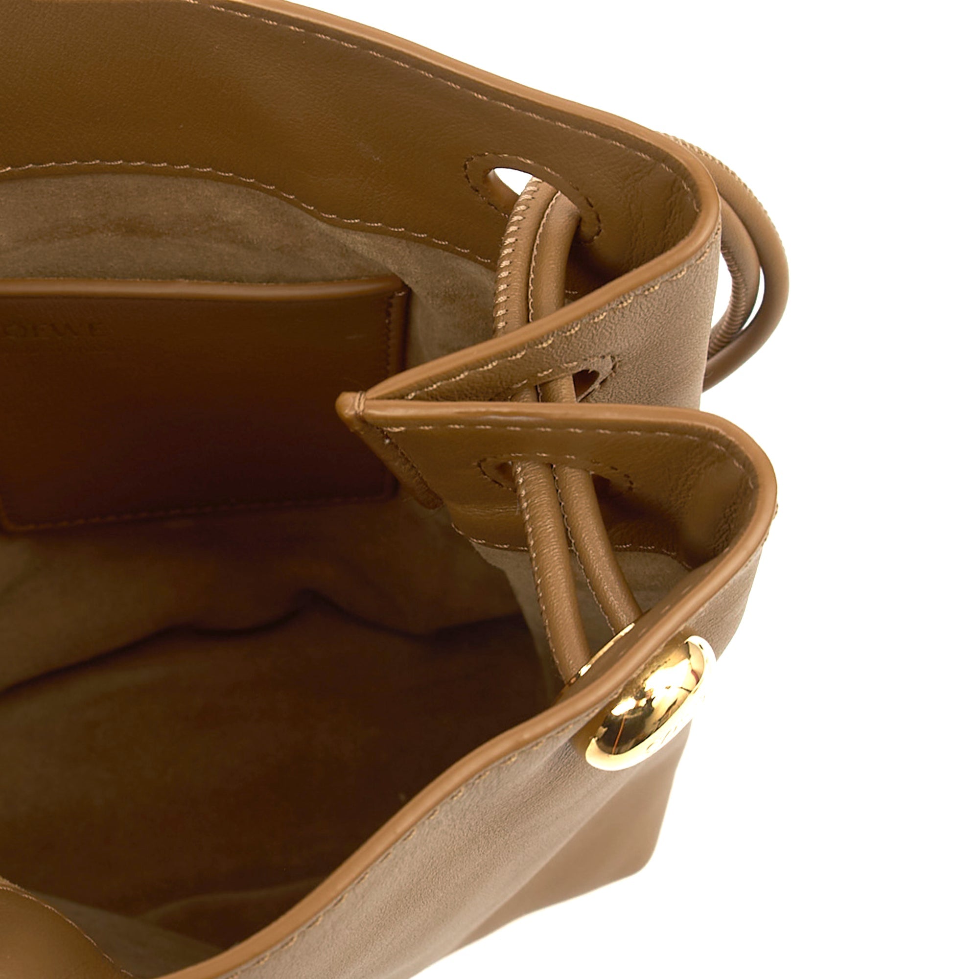 Loewe Cross Body T Pouch in Brown, Leather