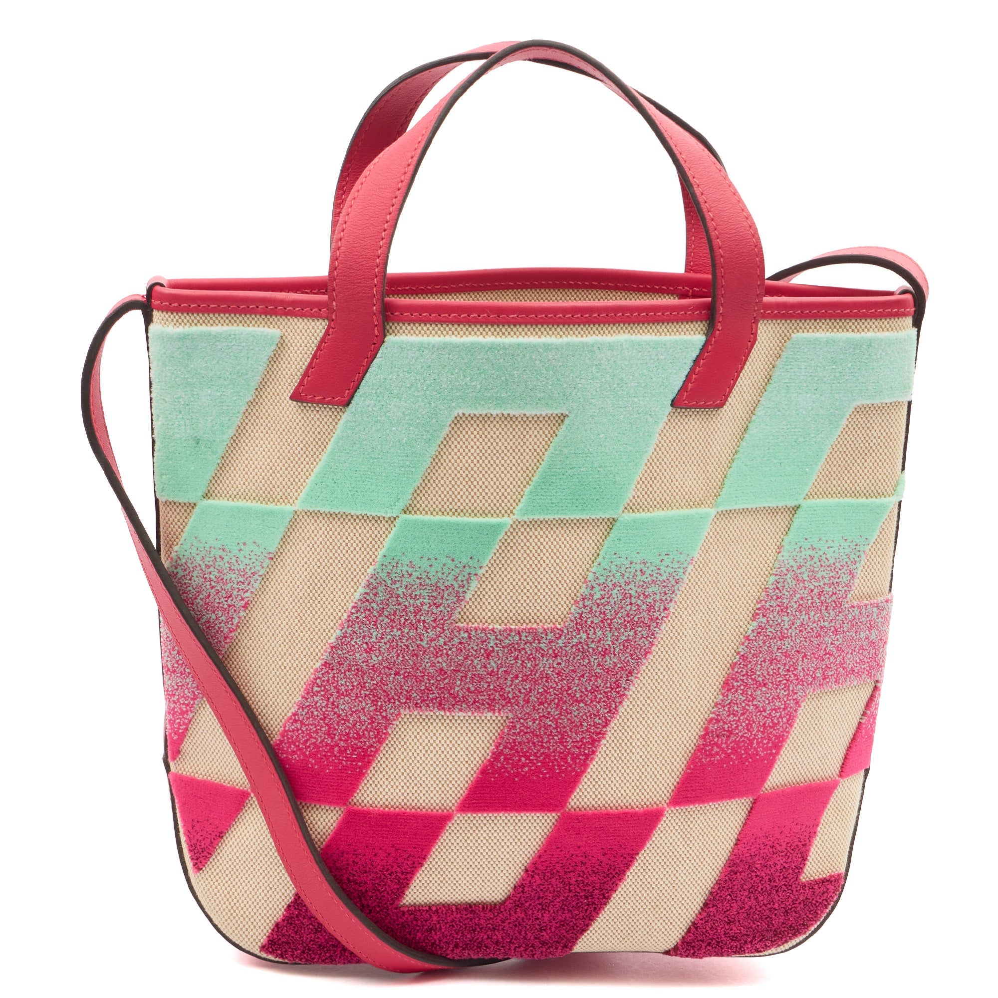 Hermes Tote Clic-H 21 Bag in Multi, Canvas