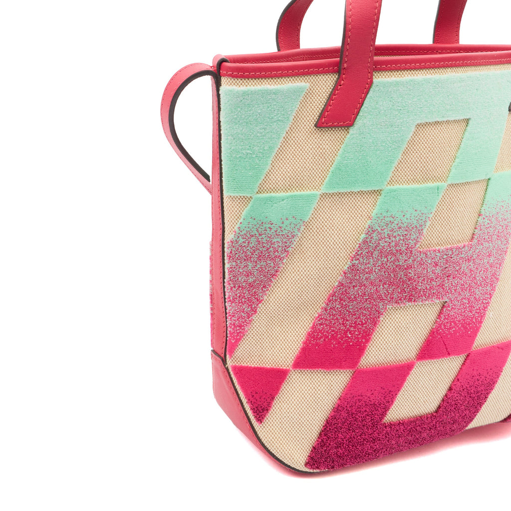 Hermes Tote Clic-H 21 Bag in Multi, Canvas