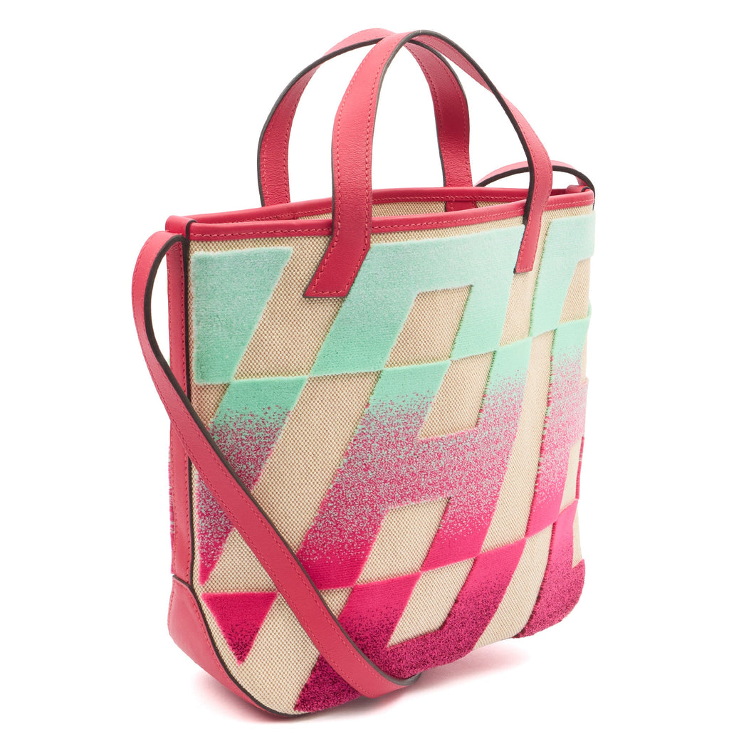 Hermes Tote Clic-H 21 Bag in Multi, Canvas