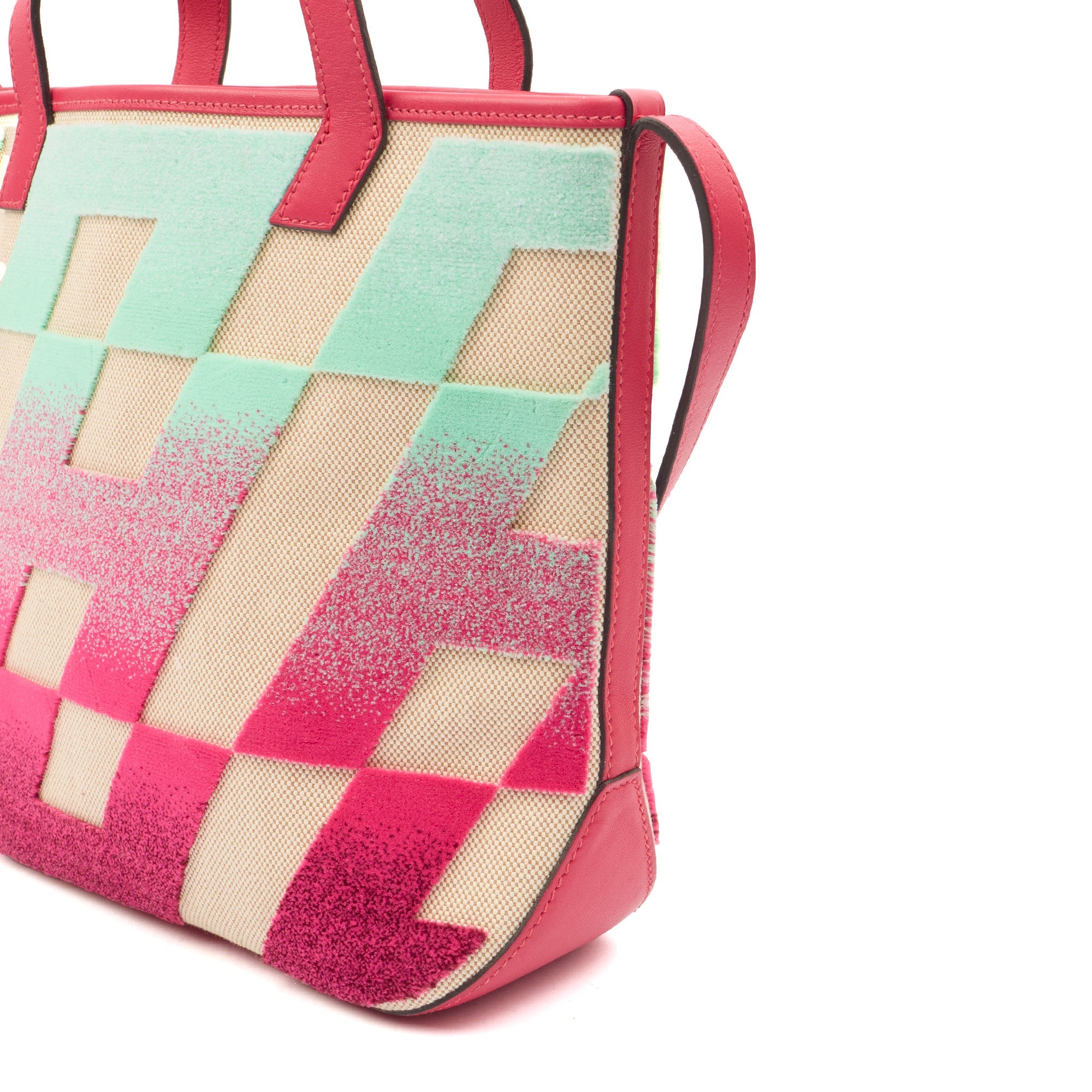 Hermes Tote Clic-H 21 Bag in Multi, Canvas