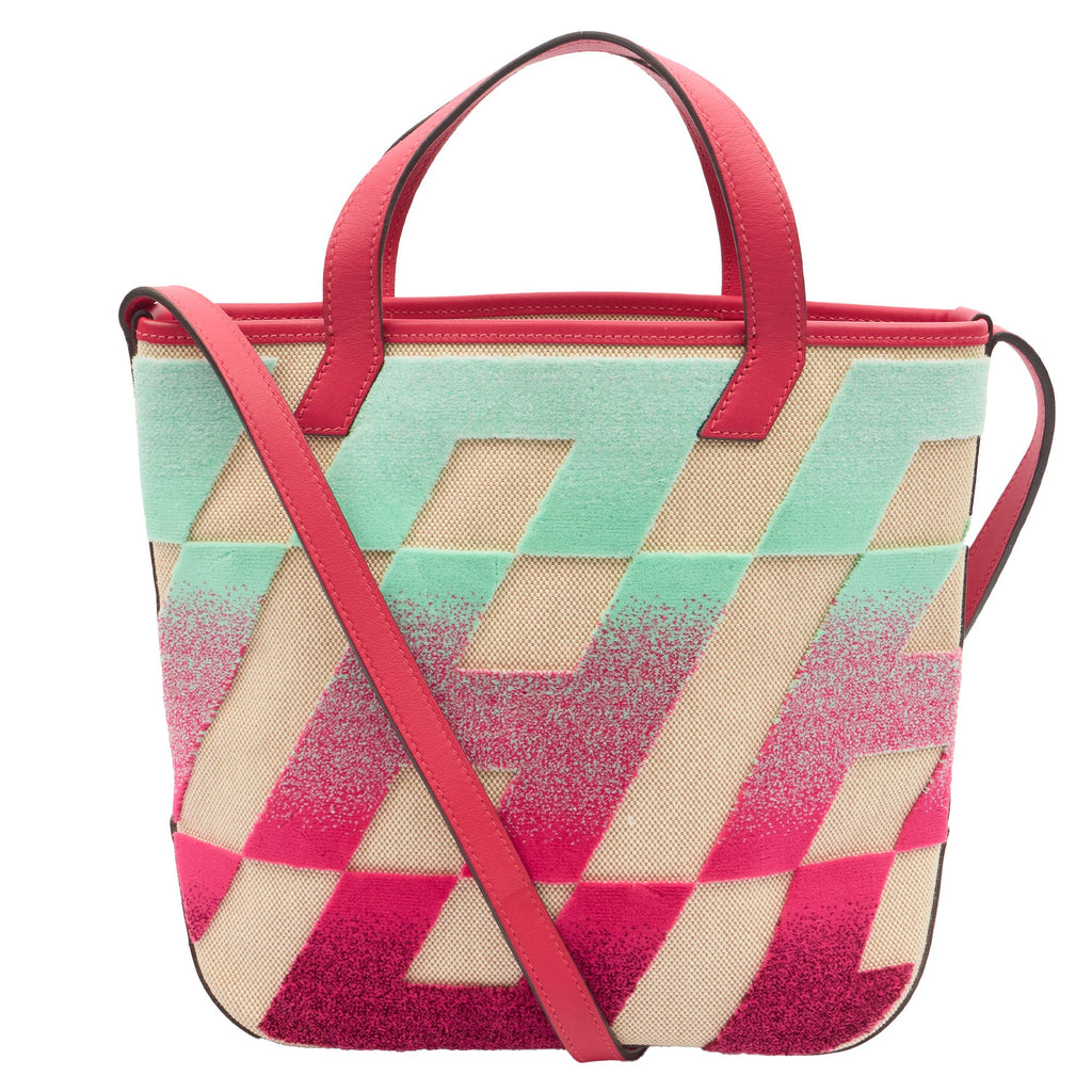 Hermes Tote Clic-H 21 Bag in Multi, Canvas