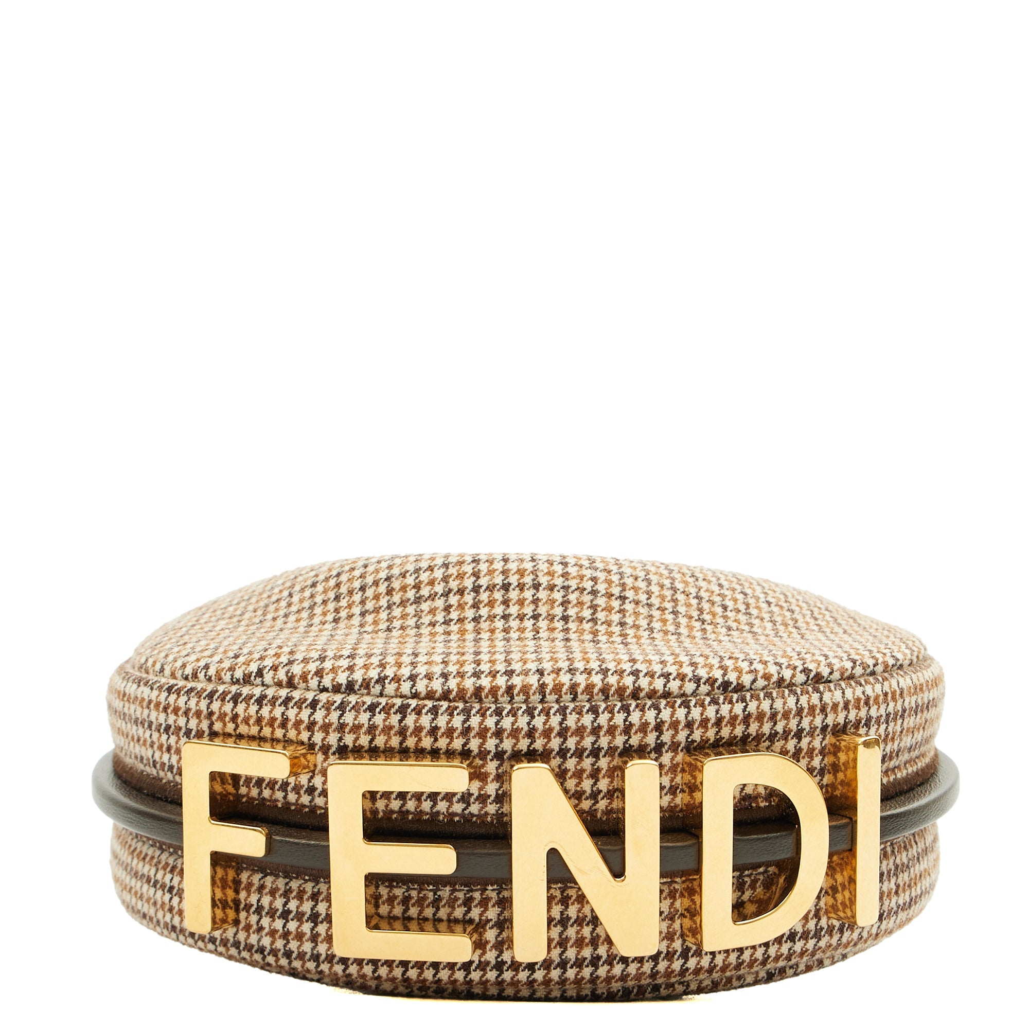 Fendi Mini Bag Fendigraphy - Nano in Brown, Fabric