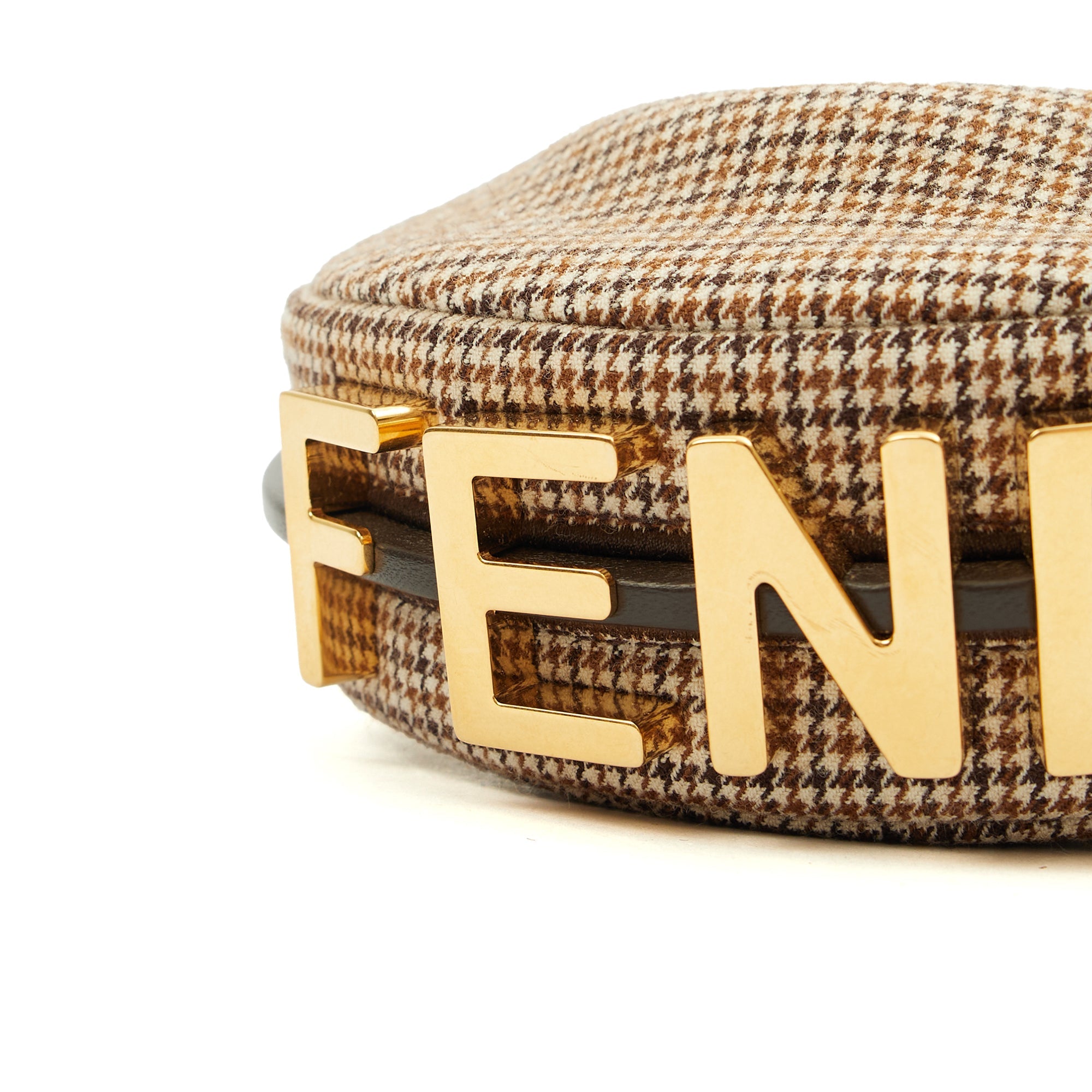 Fendi Mini Bag Fendigraphy - Nano in Brown, Fabric