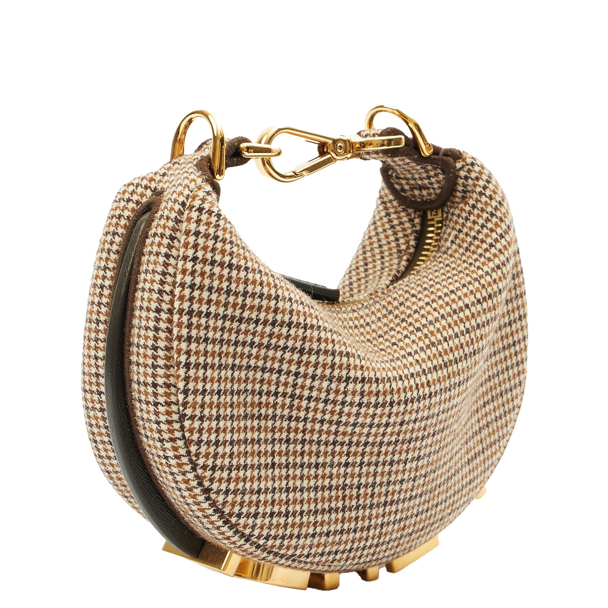 Fendi Mini Bag Fendigraphy - Nano in Brown, Fabric