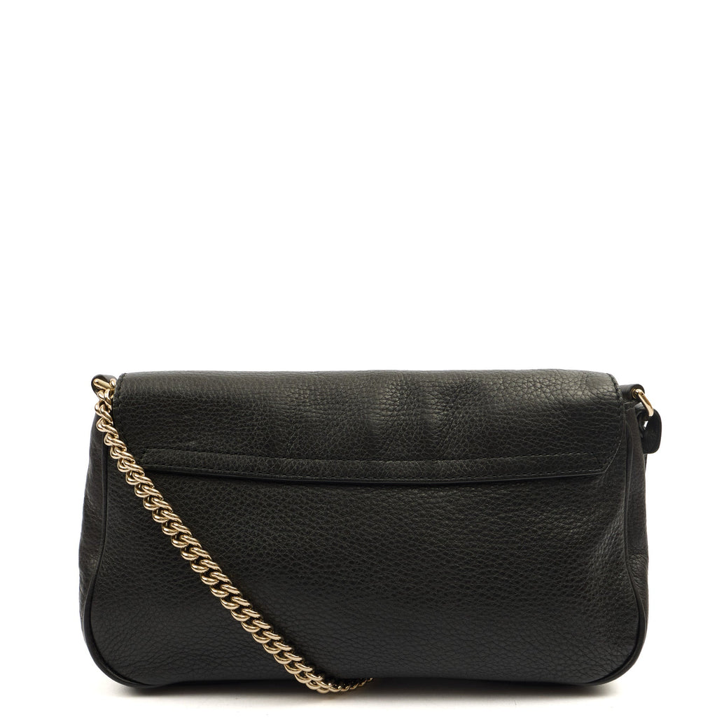 Gucci Cross Body Soho Chain Shoulder Bag in Black, Leather