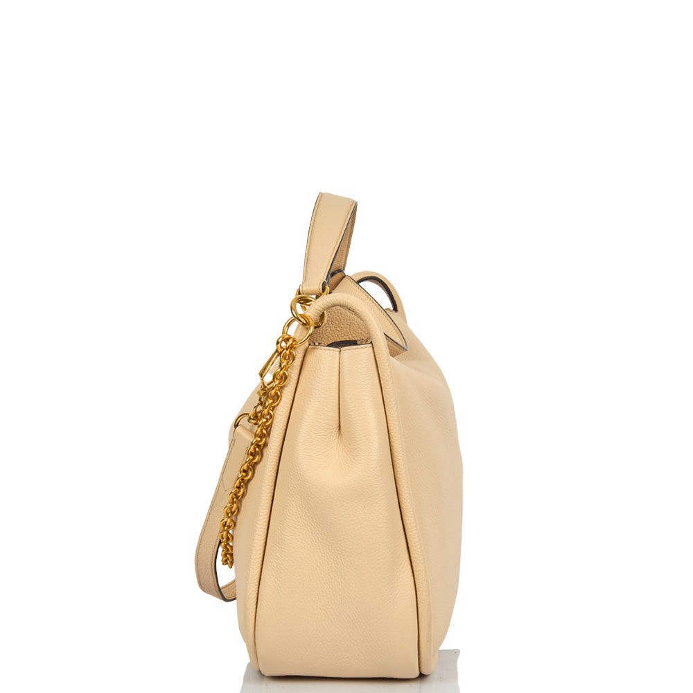 Mulberry Leighton in Neutral, Leather