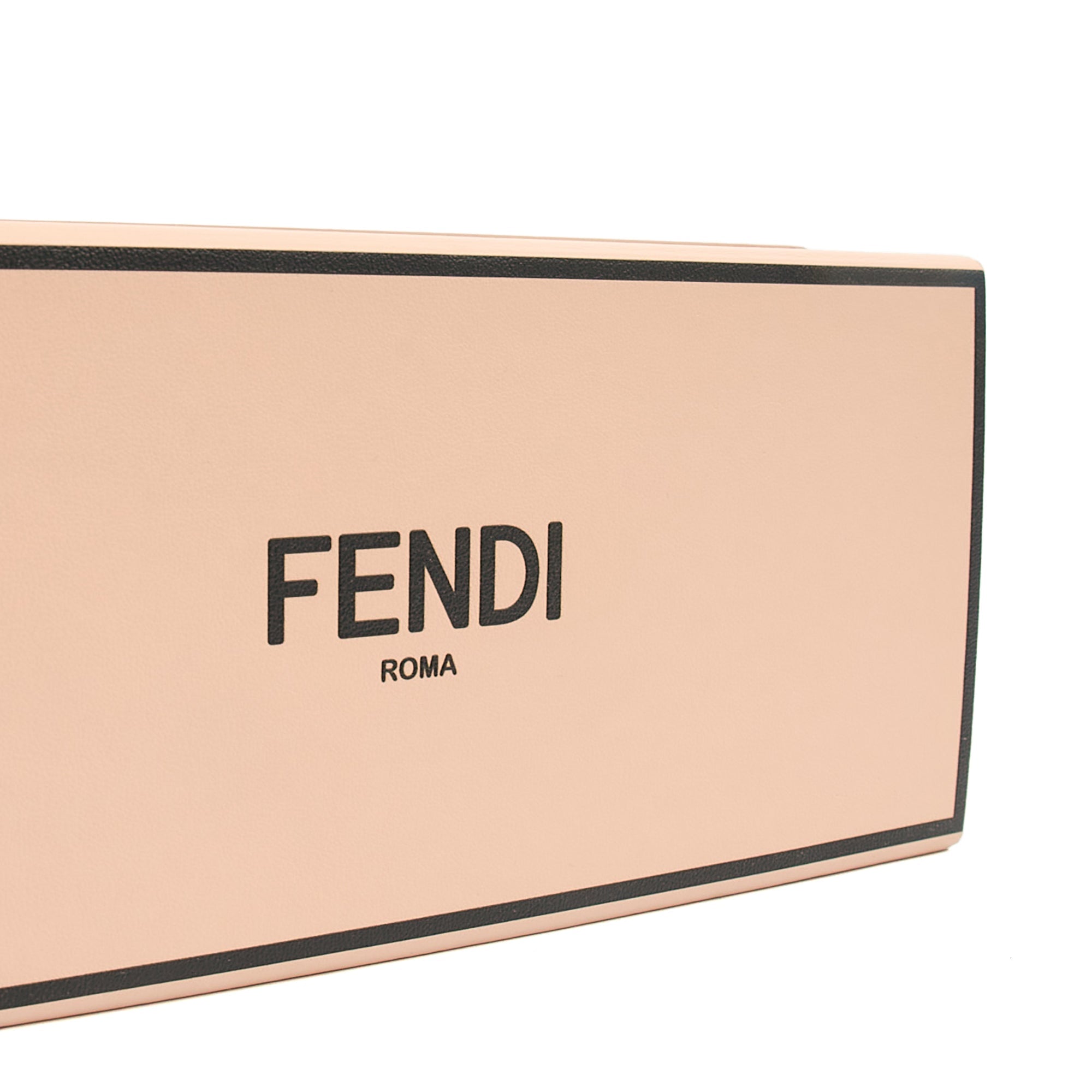Fendi Cross Body Vertical Box Bag in Pink, Leather