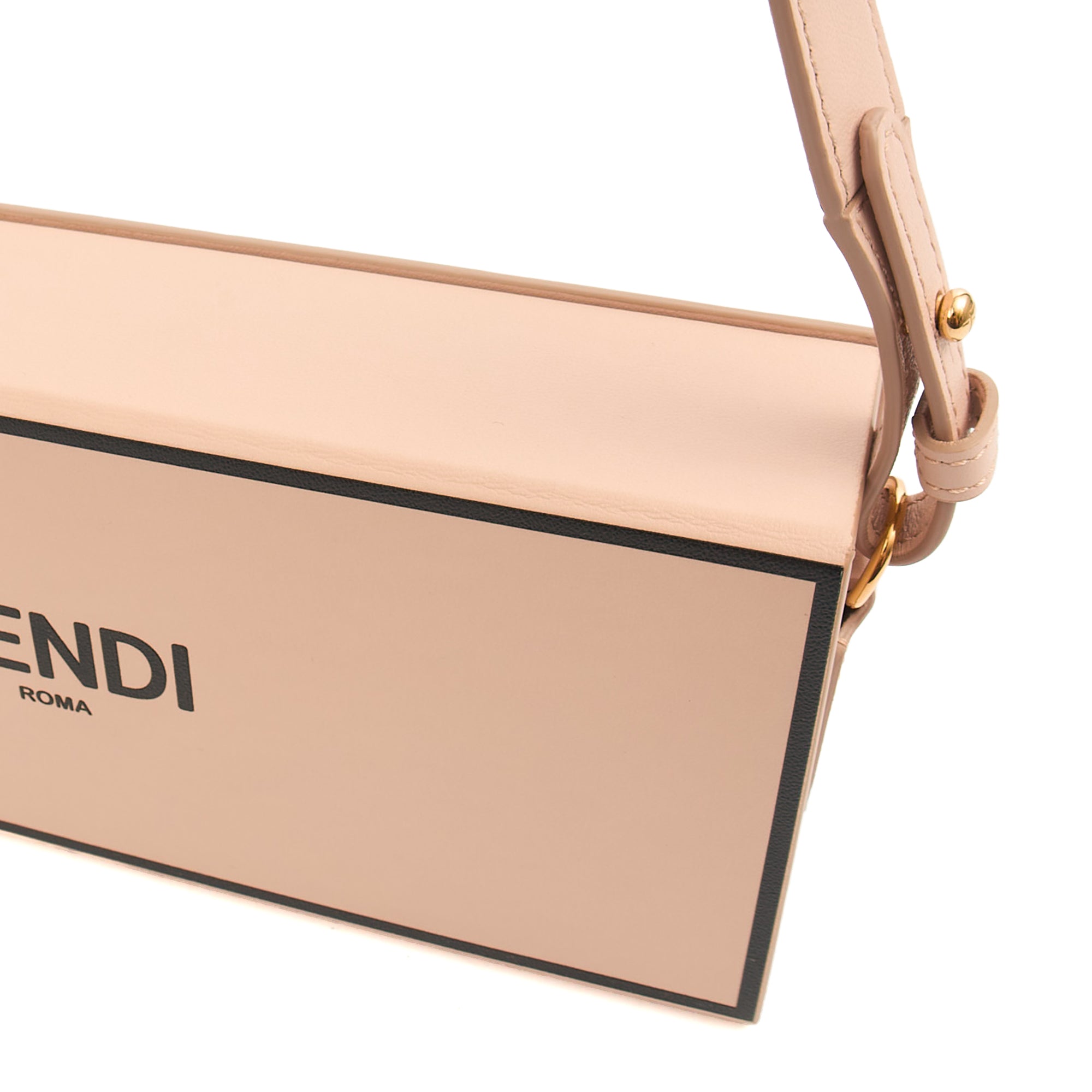 Fendi Cross Body Vertical Box Bag in Pink, Leather