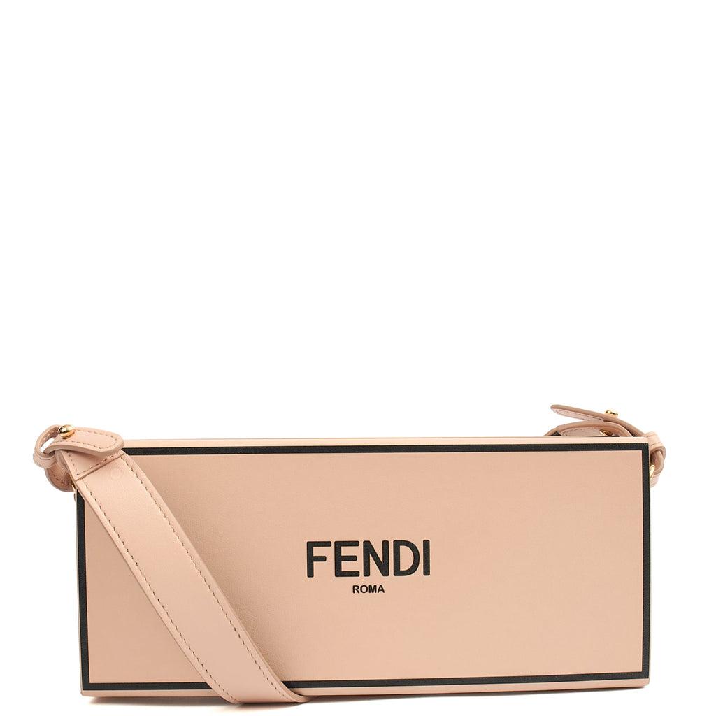 Fendi Cross Body Vertical Box Bag in Pink, Leather
