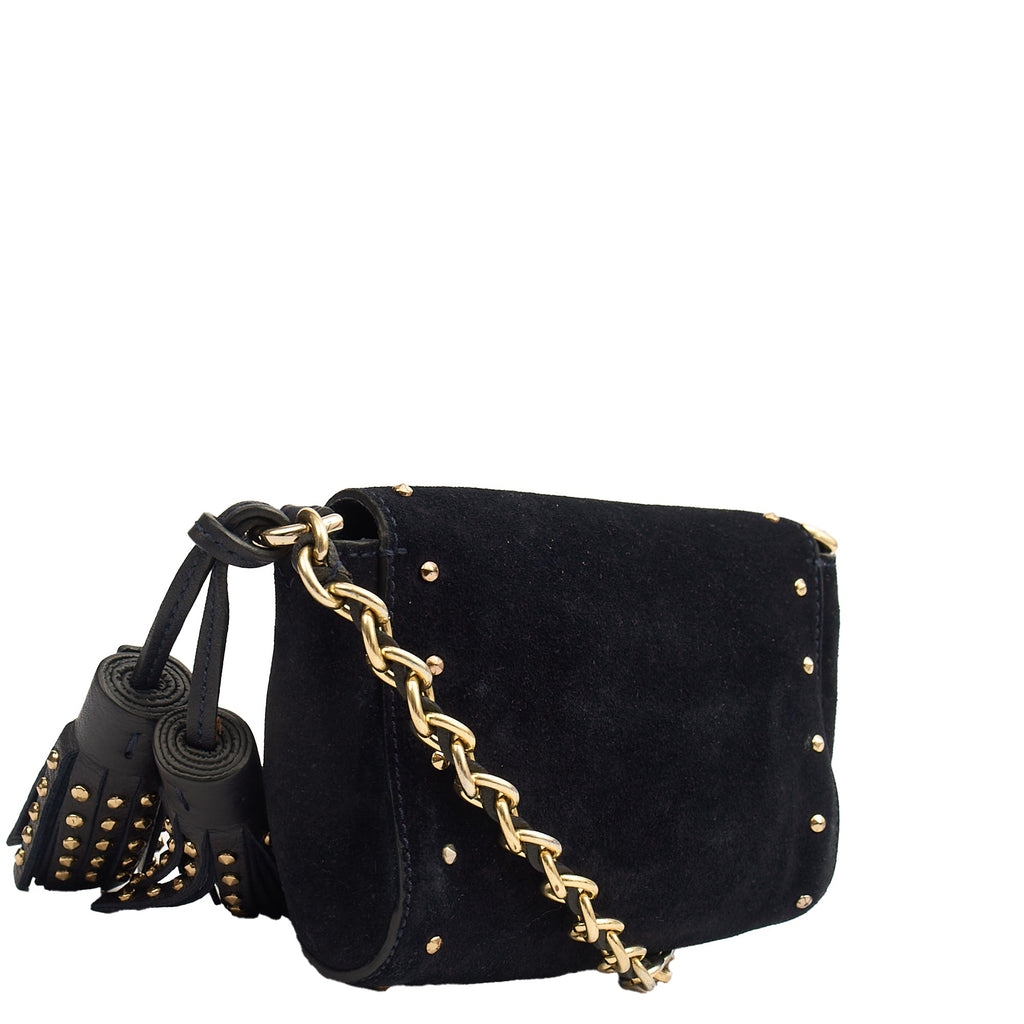 Mulberry Mini Bag Lily - Mini  in Navy, Suede