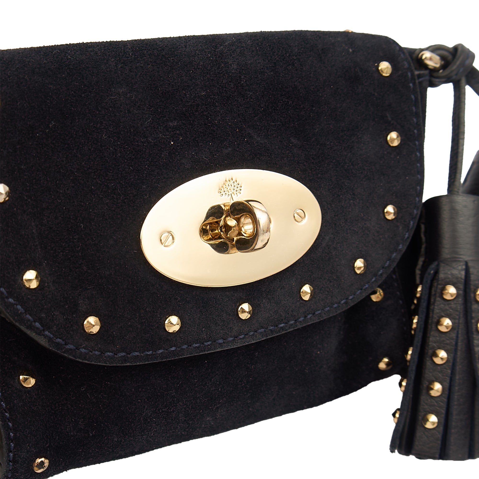 Mulberry Mini Bag Lily - Mini  in Navy, Suede