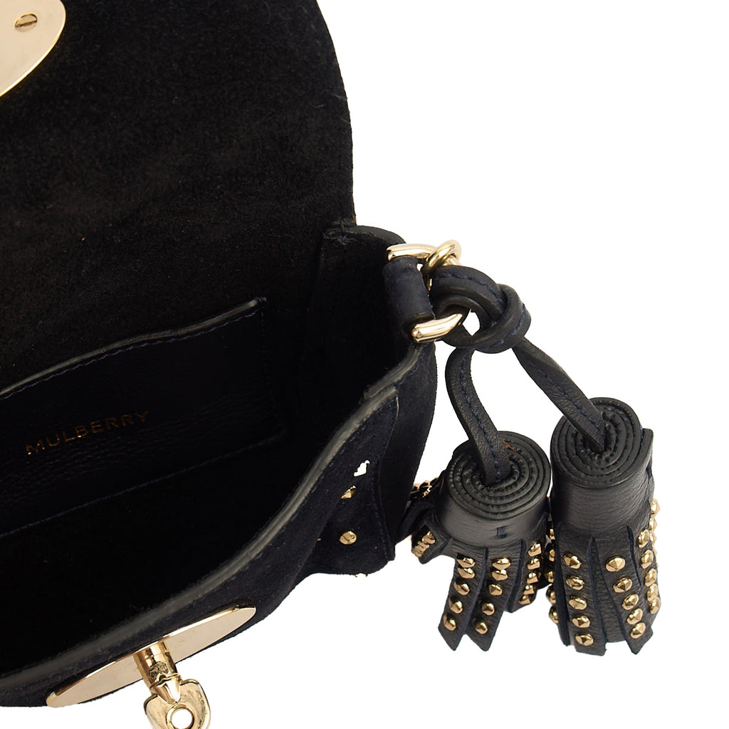 Mulberry Mini Bag Lily - Mini  in Navy, Suede