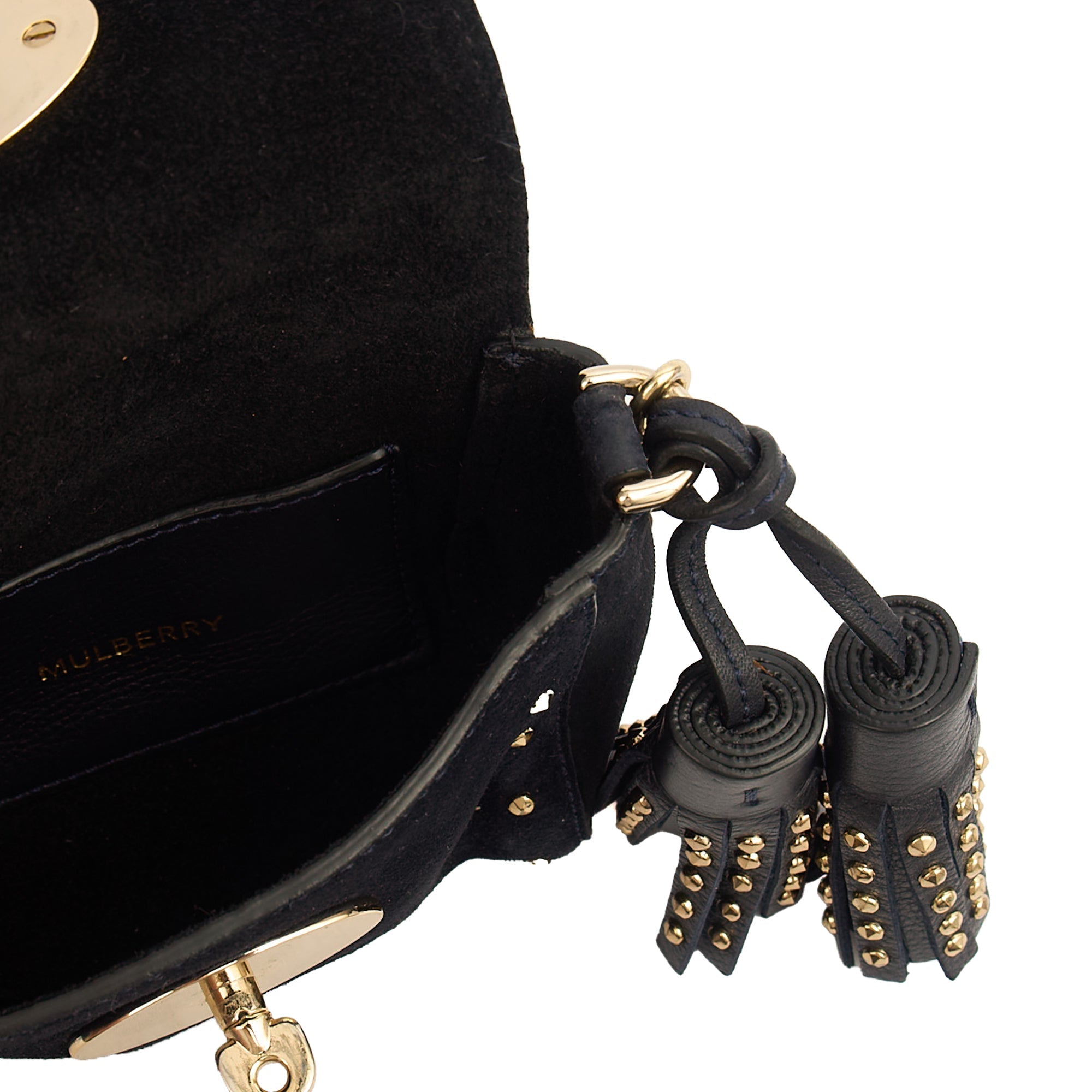 Mulberry Mini Bag Lily - Mini  in Navy, Suede