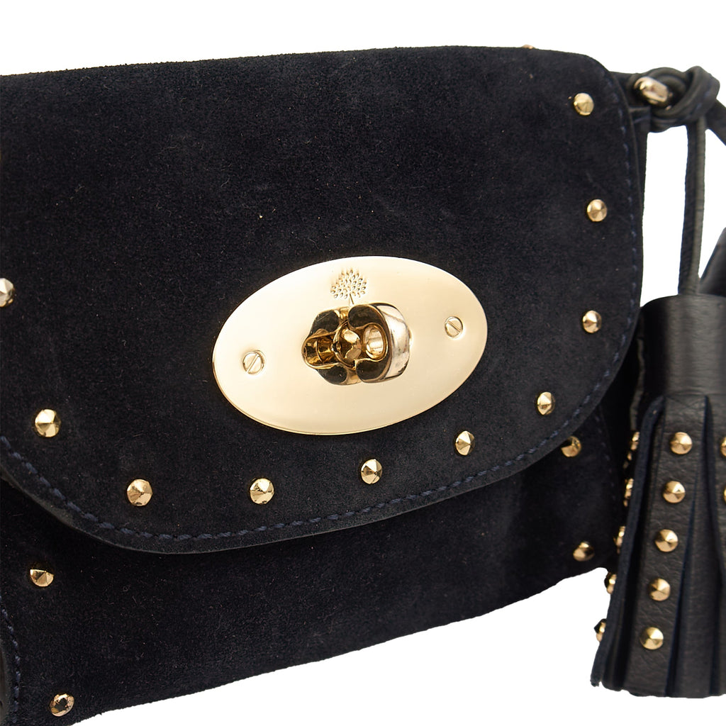Mulberry Mini Bag Lily - Mini  in Navy, Suede