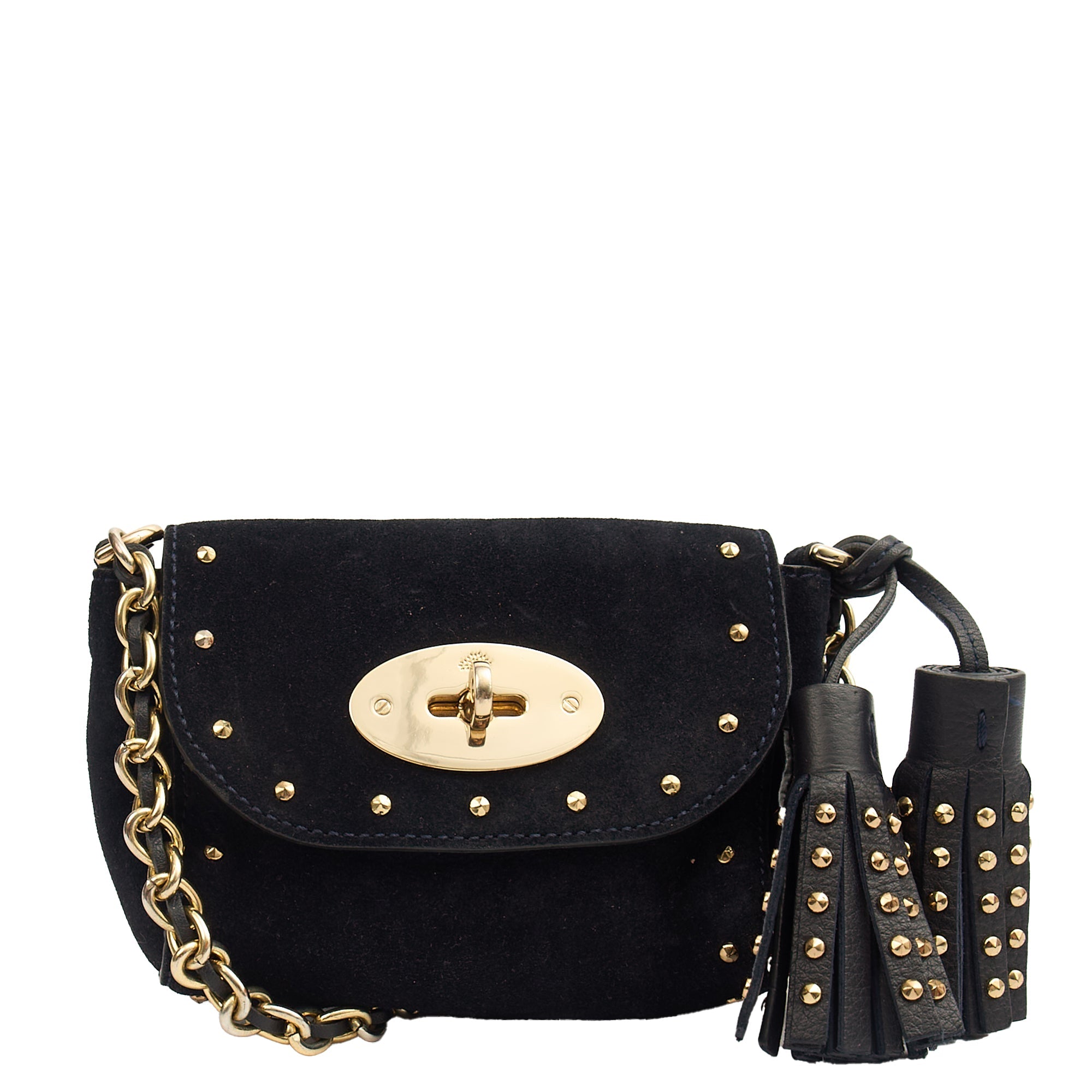 Mulberry Mini Bag Lily - Mini  in Navy, Suede