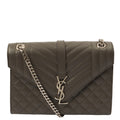 Saint Laurent Cross Body Envelope - Medium in Black, Leather
