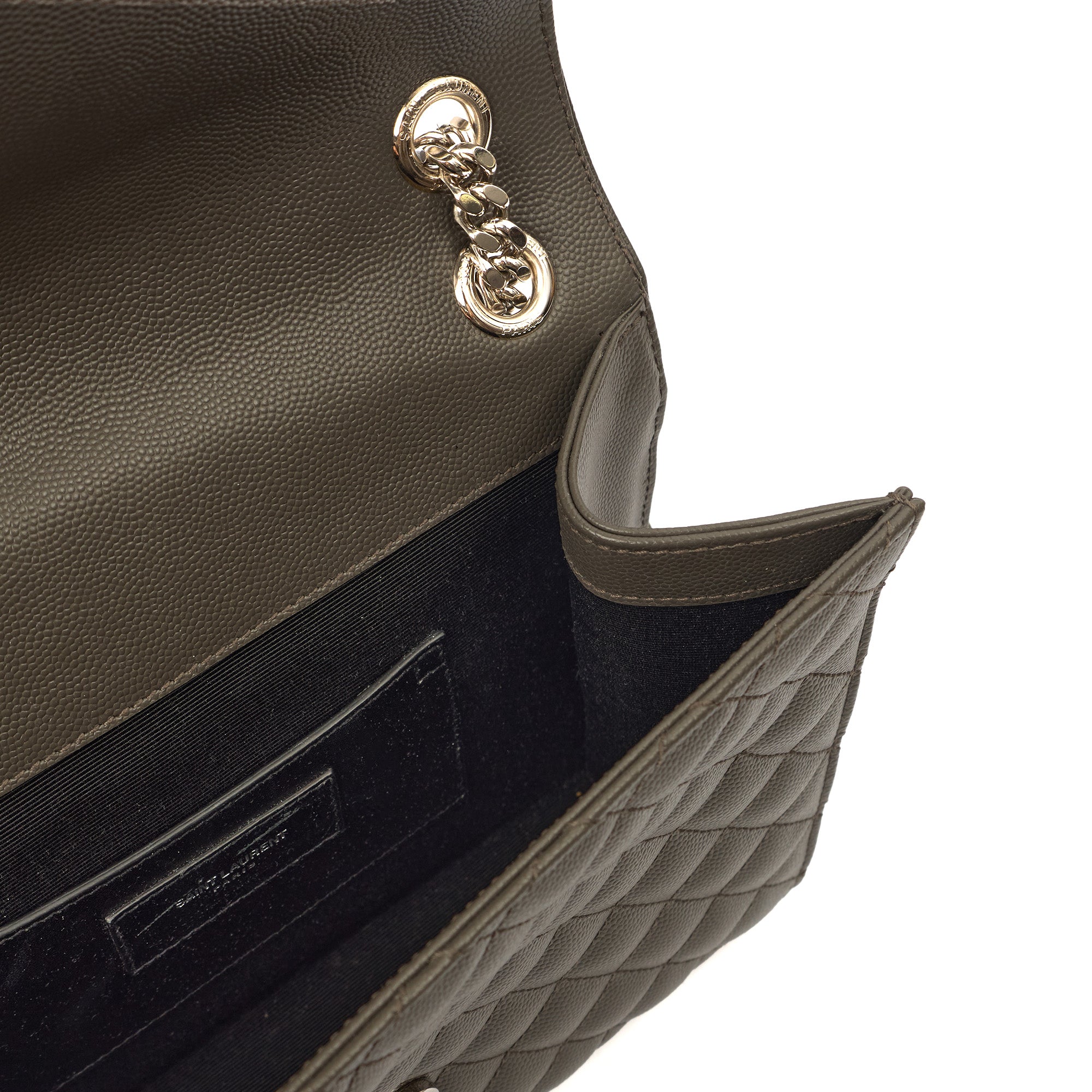 Saint Laurent Cross Body Envelope - Medium in Black, Leather