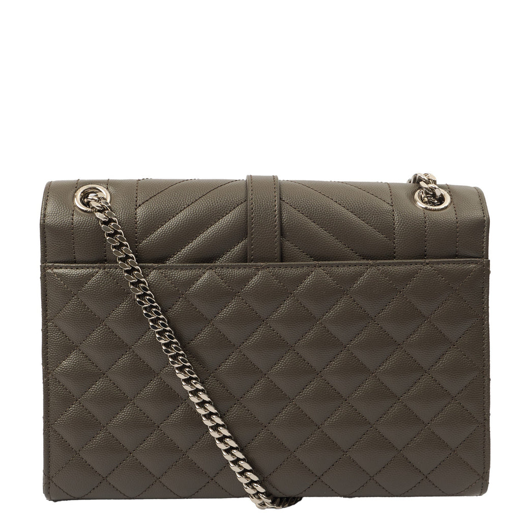 Saint Laurent Cross Body Envelope - Medium in Black, Leather