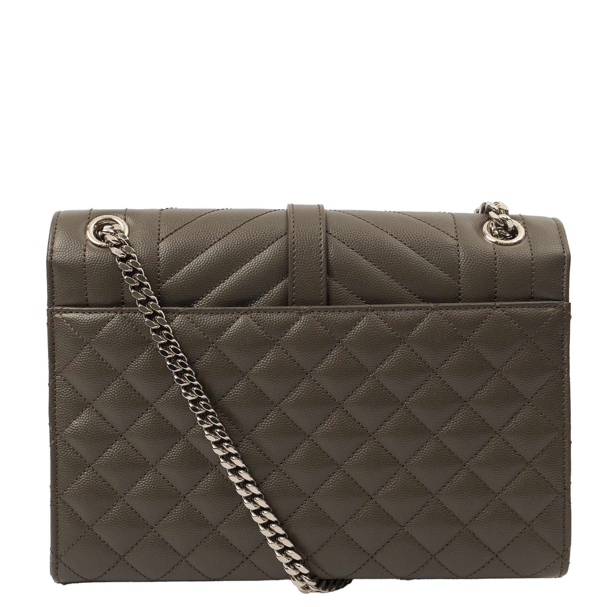 Saint Laurent Cross Body Envelope - Medium in Black, Leather