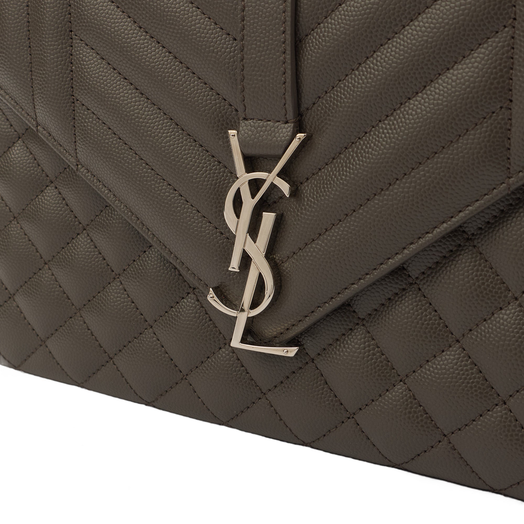 Saint Laurent Cross Body Envelope - Medium in Black, Leather