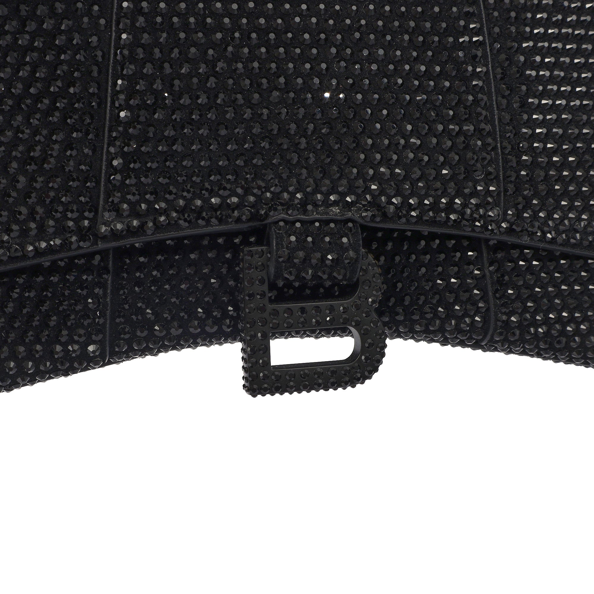 Balenciaga Tote Hourglass Top Handle Small in Black, Fabric
