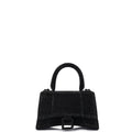 Balenciaga Tote Hourglass Top Handle Small in Black, Fabric